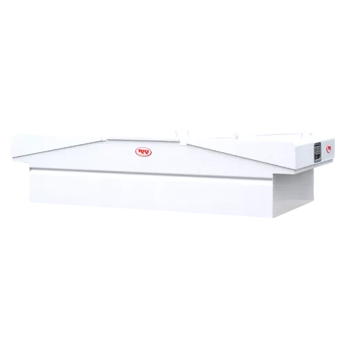 ST63 – RKI Tool Box, Crossover Gull Wing Powder Coated White Steel 20 Inch Length x 70 Inch Width x 17-7/16 Inch Heig...